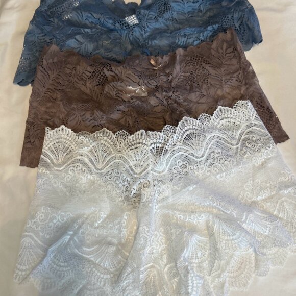 Morvia Lace see through ladies panties size Large L Women’s Underwear Light - Picture 1 of 9